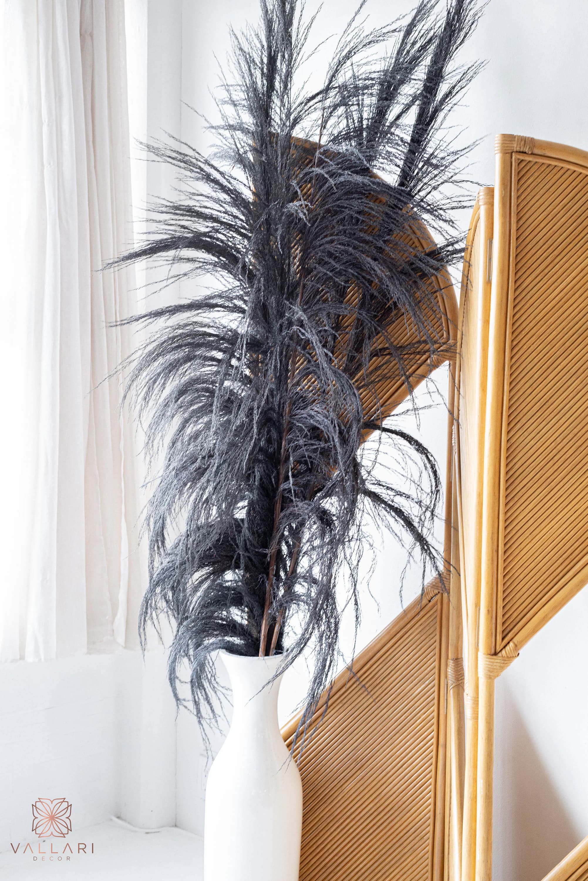5FT-3 Pc BLACK UVA STALK/Pampas/Natural Stalk/Natural Branches/Rustic Decor/Home Decoration/Home Decor/Winter Wedding/Wedding Centrepiece