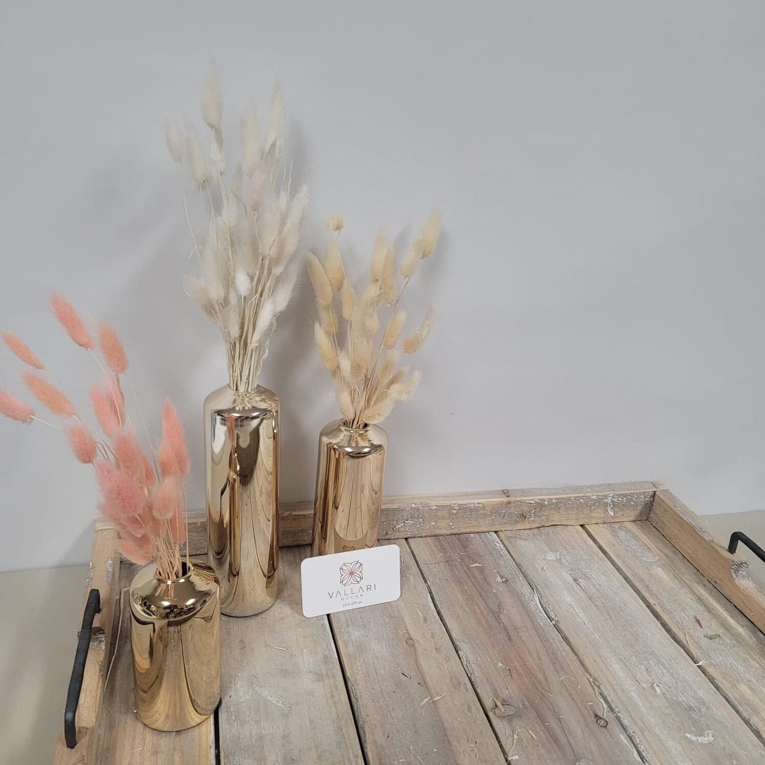 50 Piece Ivory/Blush/NATURAL Mix BUNNY TAILS/ Pampas Bundle/Home Decor/ Rustic Wedding Decor/ Dried Bunny Tail/ Ivory Pampas/Natural Pampas