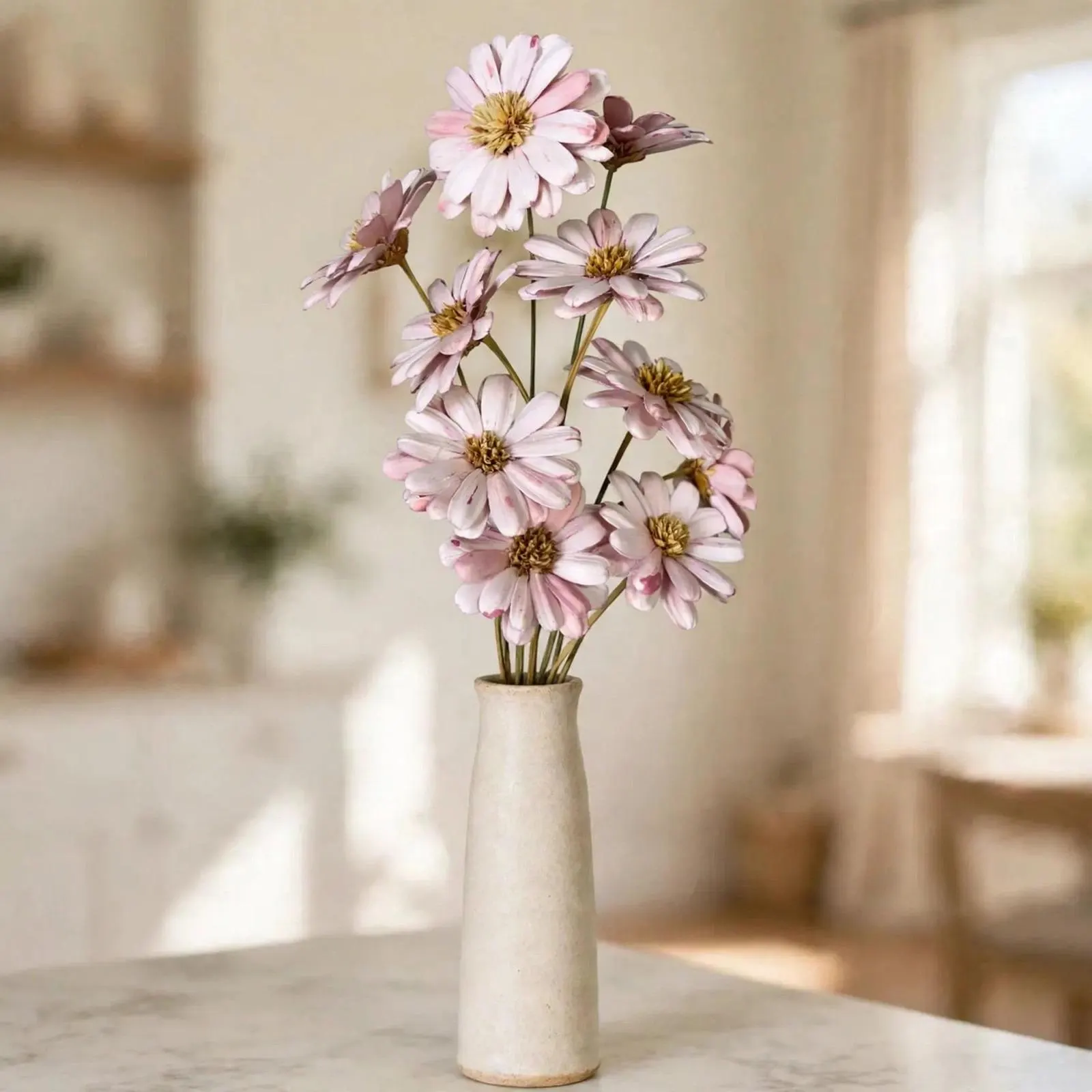 Daisy Flower Lilac 22 Inch | 10 Stems | Dried Flowers for Bouquets