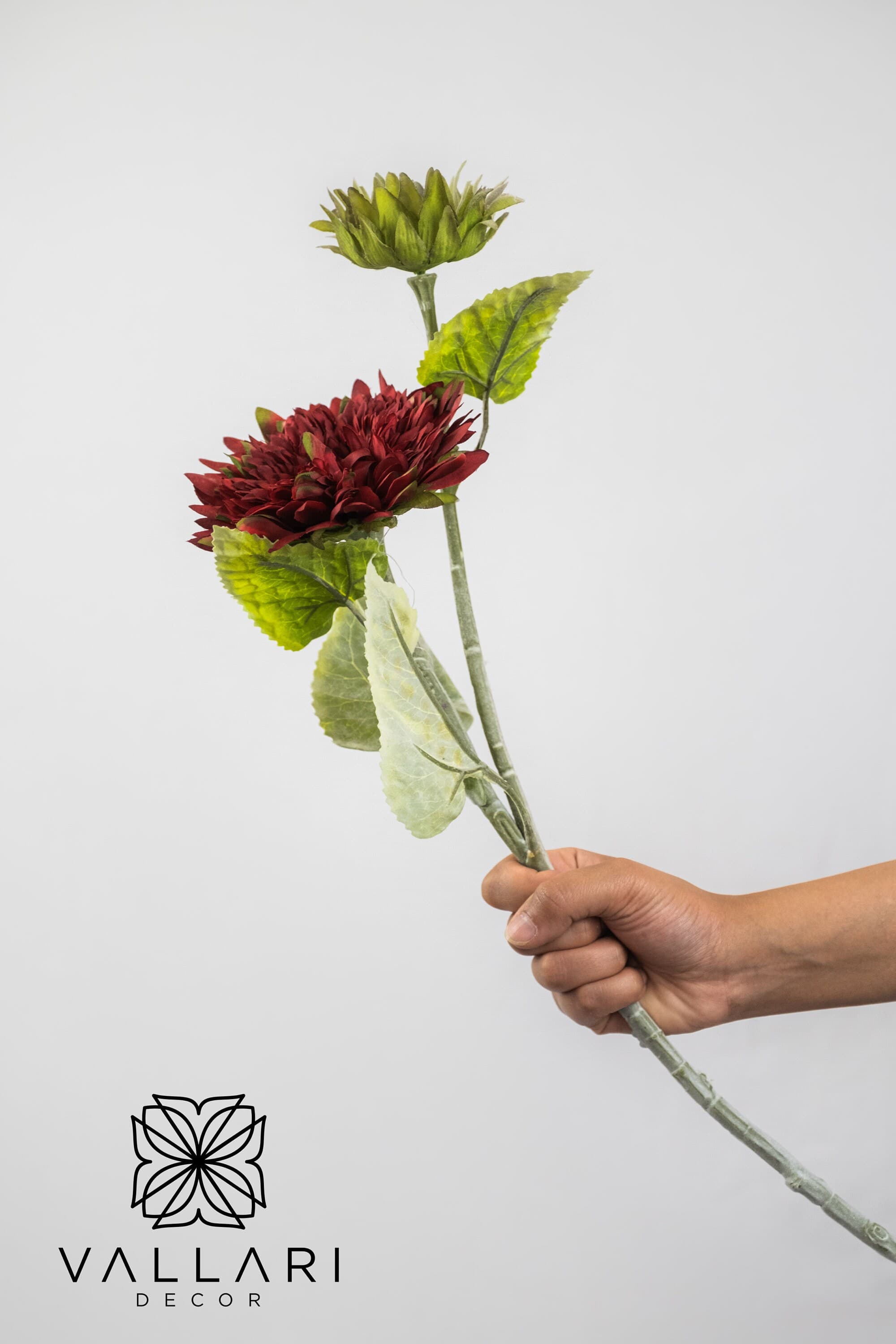 BURGUNDY SUNFLOWER STEM/Floral Wedding/Greenery/Wedding Centerpieces/Home Decor/Faux Vines/Silk Vines/Garlands