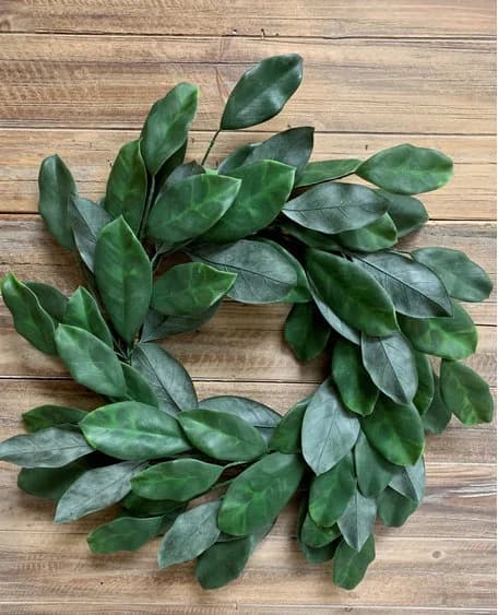 24" Magnolia Wreath/Green Artificial Wreath/Green Wreath/Natural Looking Wreath/Outdoor Wreath/Green Outdoor