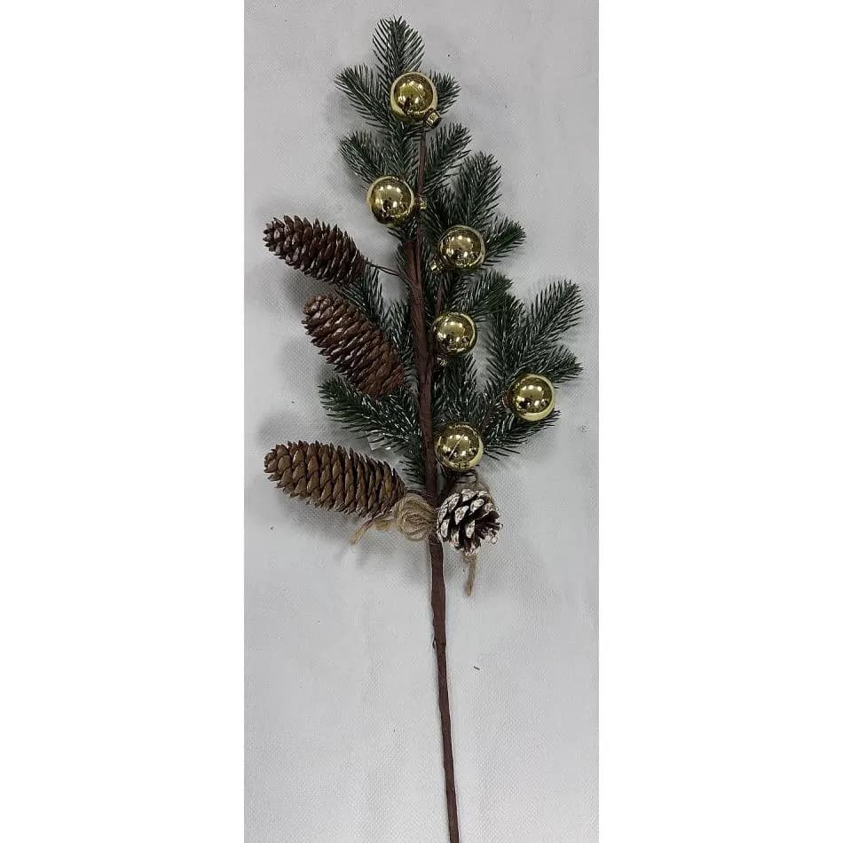 22" Pinecone and Ball Spray/Sprays/Wedding Decor/Holiday Decor/Fall Decor/Table Decor/Cedar Spray/Natural Spray/DIY Craft/Holiday DIY
