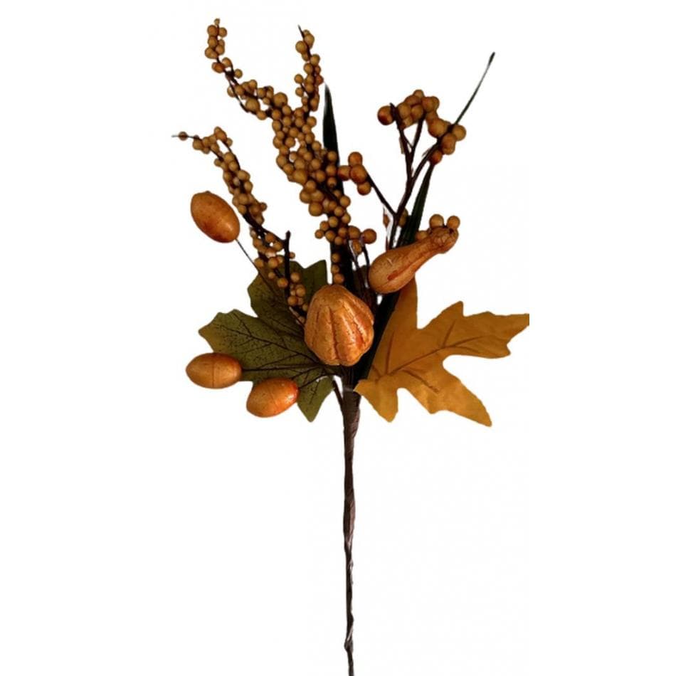 10" Fall Pick/Sprays/ Fall Sprays/ Orange/Yellow/Terrarium DecorWedding Centerpiece Decor/Faux Flowers/Silk Flowers/Flower Bouquet