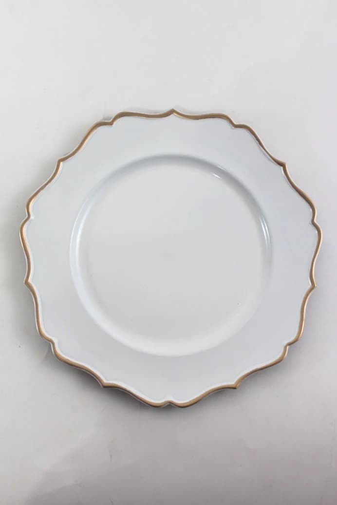13" White and Gold Charger Plate/Plates/Wedding Decor/Home Decor/Dinner Party/Antique Theme/Antique Dinner Theme/Gatsby Theme/Dining Decor