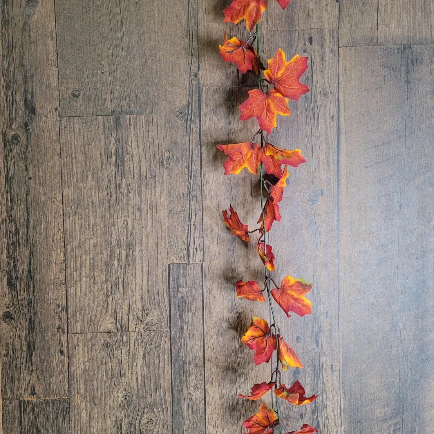 68" Red Faux Fall Leaves Garlands/Vines For Wedding/Greenery/Wedding Centerpieces/Home Decor/Faux Vines/Silk Vines/Garland/ Fall Season