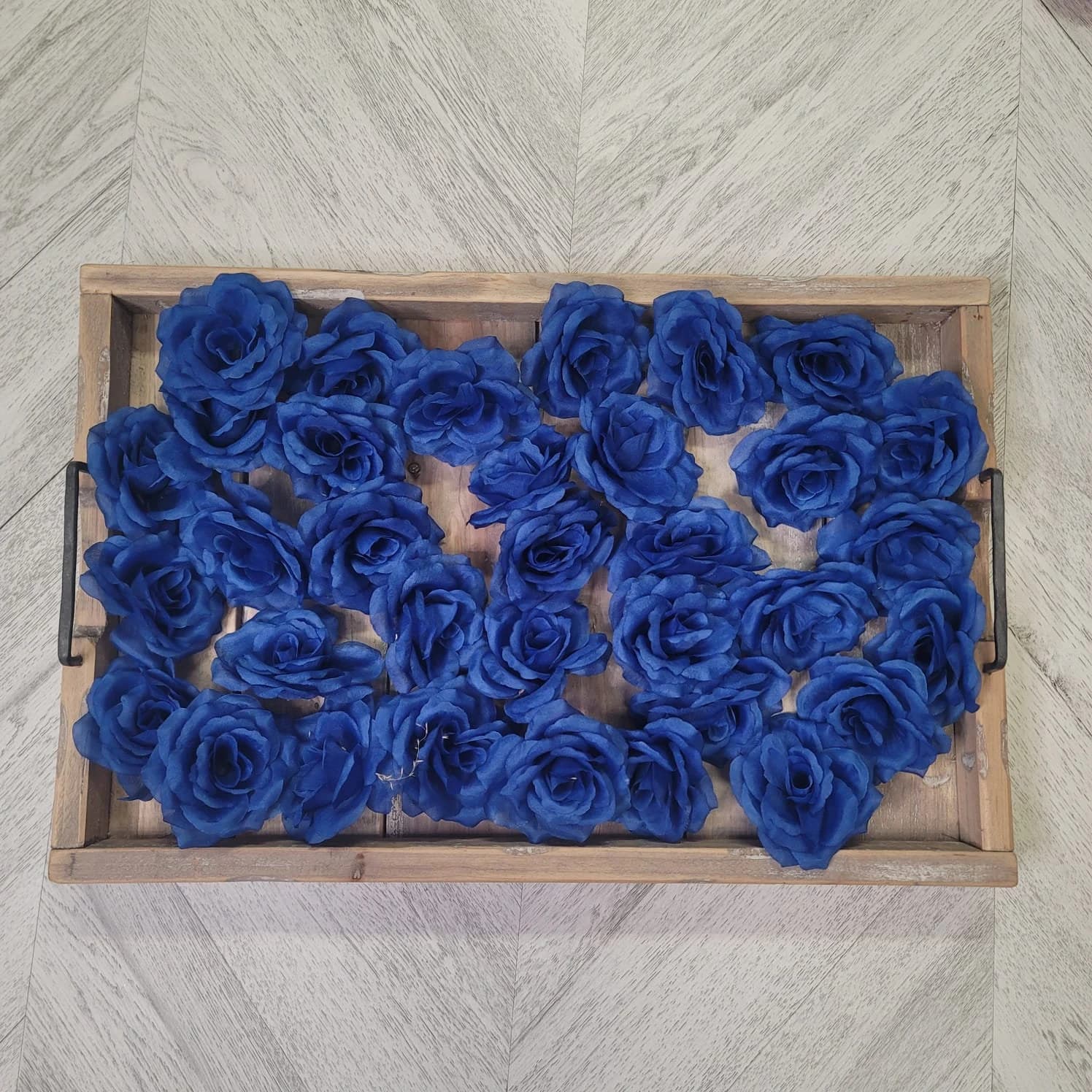 ROYAL BLUE Loose Open Rose Floral/20pc/50pc/100pc/Loose Florals/DIY/Wedding decor/Floral decor/Event decor/Floral wall panel/Flower wall