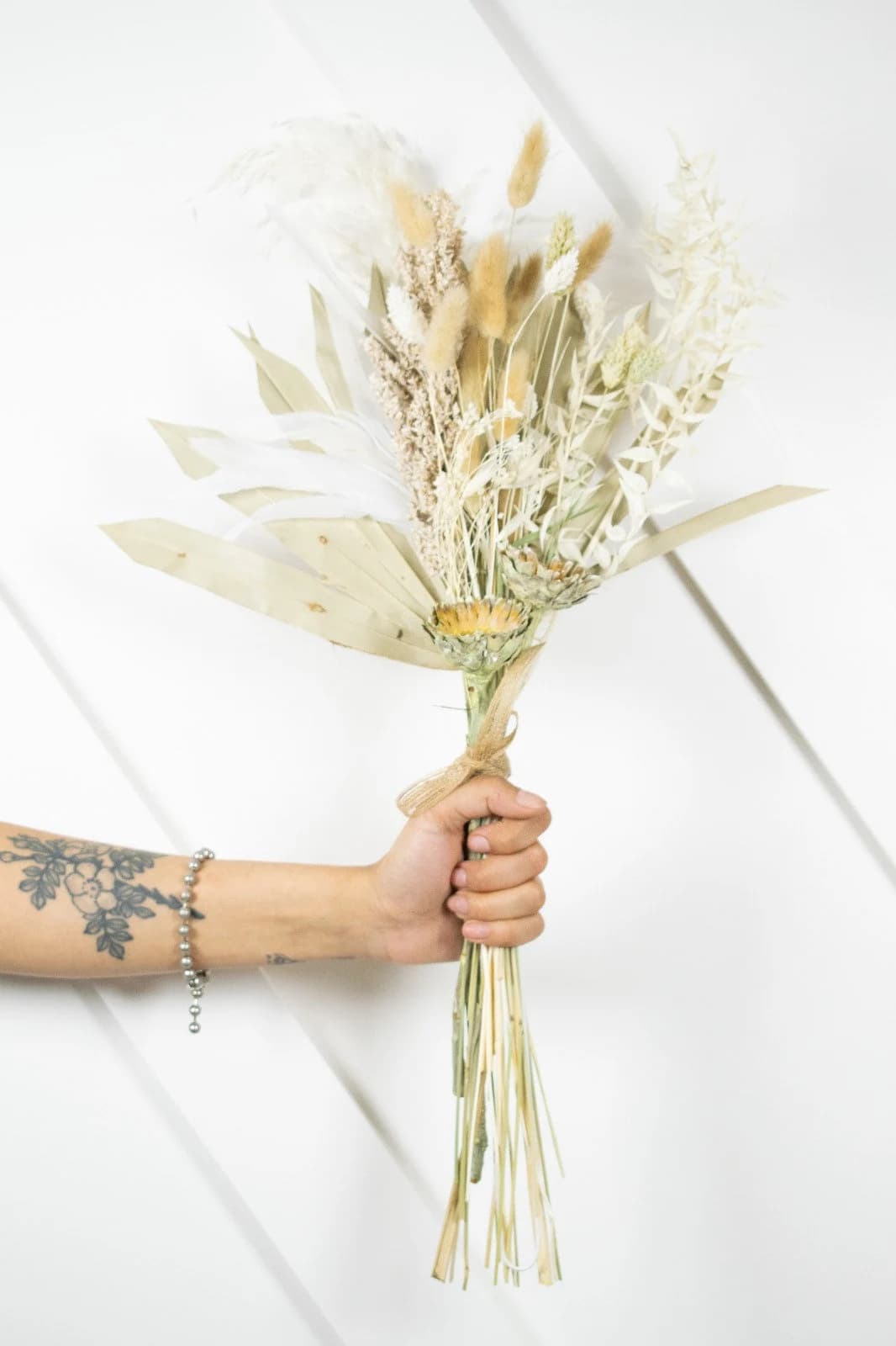 DRIED Mini Sun Palm Bouquet/15"/Bunny Tail Bouquet/Reed/Largus Pampas/Pampas Bouquet Decor/Boho Pampas/Boho Bouquet/Floral/Bunny tail