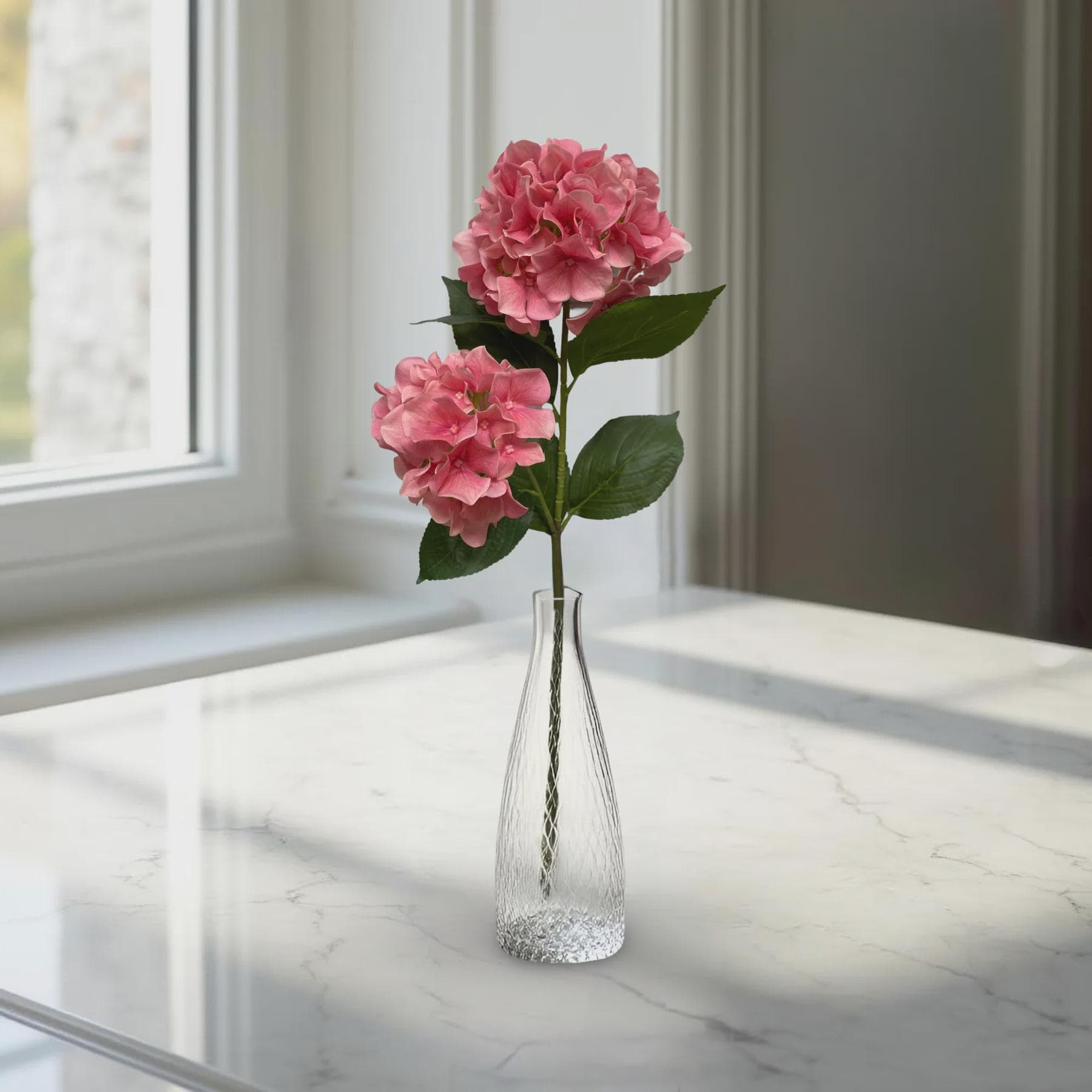 32" Pink Fresh Touch Hydrangea Spray/Artificial Greenery/Holiday Decor/Christmas Decor/Seasonal/Long Garland
