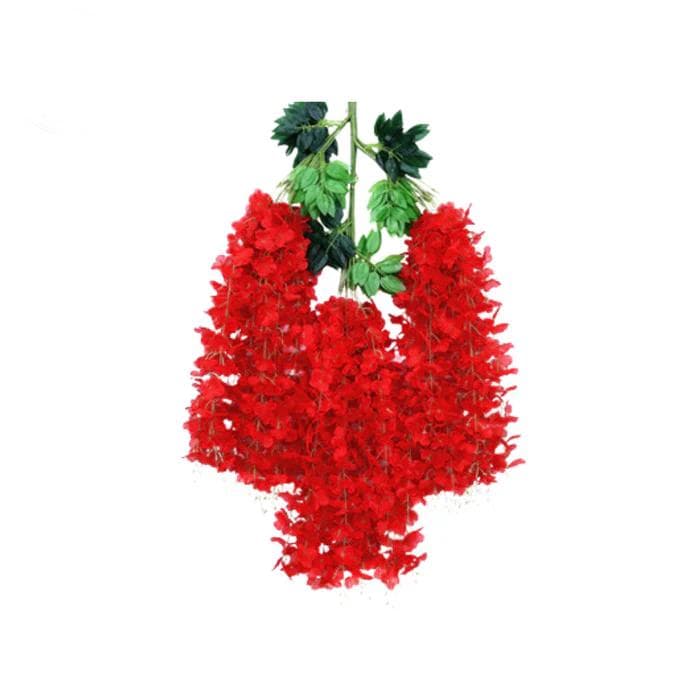Red Wisteria/Vines For Wedding/Greenery/Wedding Centerpieces/Home Decor/Faux Vines/Silk Vines/Garlands