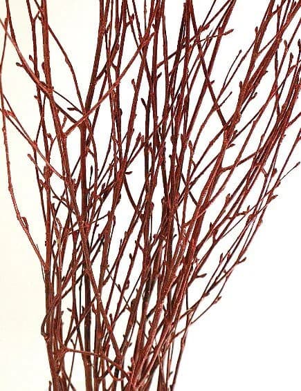 32" Red SPARKLE Birch Twigs/Curly Twigs/Branches/Centerpiece decor/Decoration Branches/Gold Branches/Glitter Branches/Silver Branches/