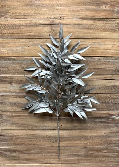 27" Silver Willow Eucalyptus Spray/Faux Spray/Autumn Decor/Holiday Decor/Fall Decor/Thanksgiving Decor/Wedding Decor