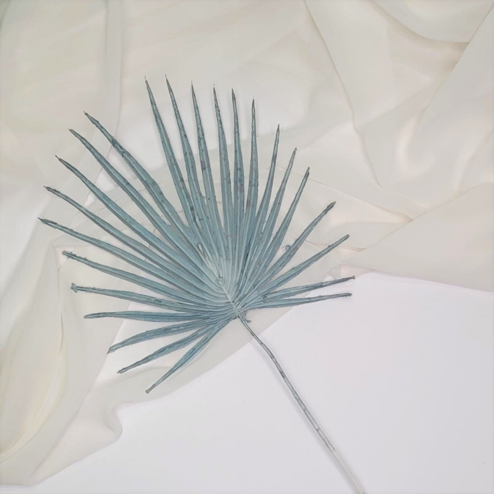 28" Plastic Blue Faux Sun Palms/1-3-6pc Home Decor/Vase Decor/Wedding Decor/Flowers/Silk Flowers/Flower Bouquet/Artificial Floral/Pampas/