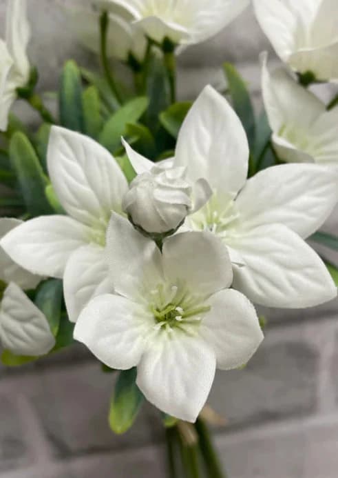 11.5" White Balloon Flower Bundles/Faux Spray/Autumn Decor/Holiday Decor/Fall Decor/Thanksgiving Decor/Table Decor/Wedding Decor