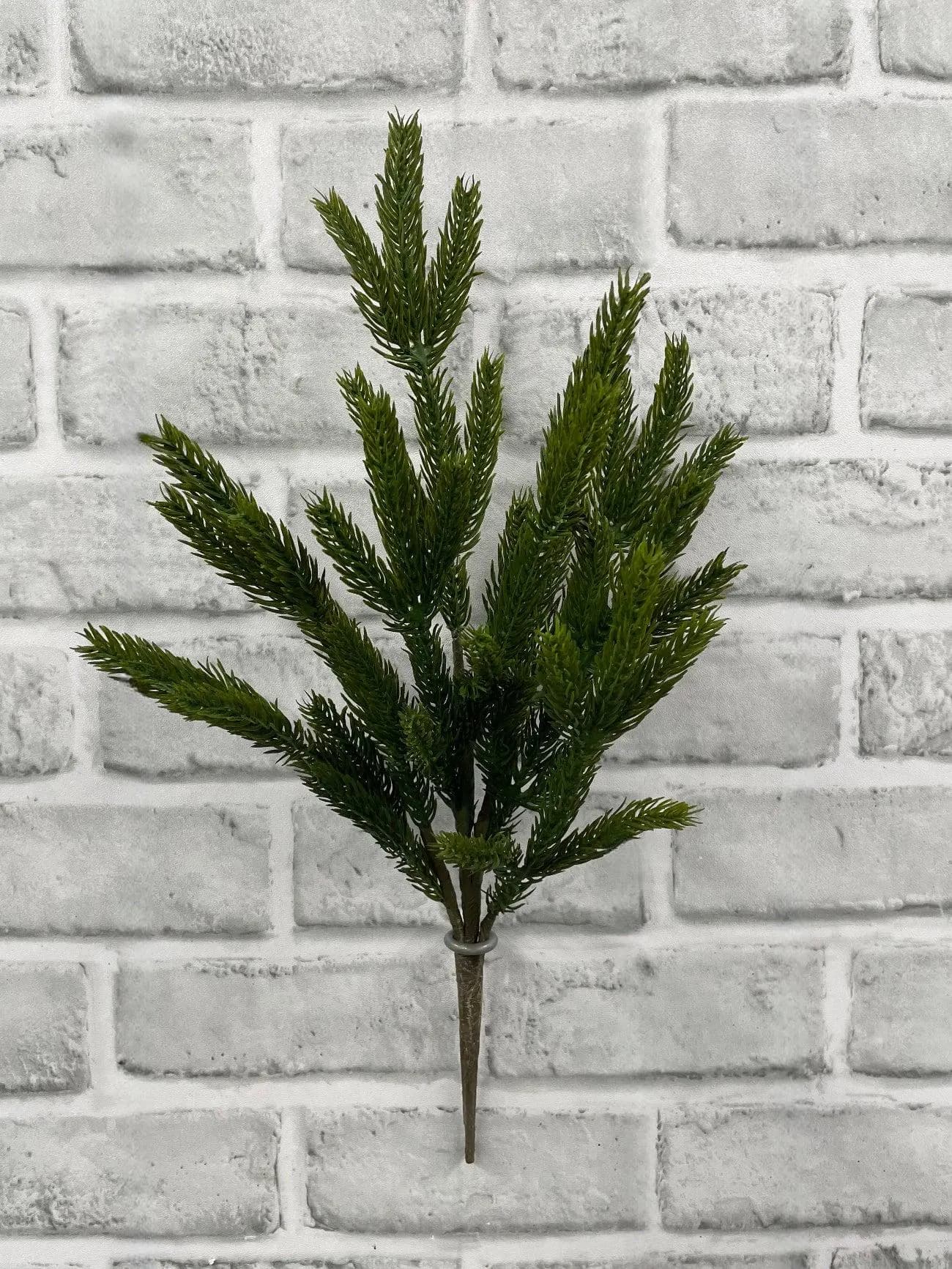 14in Real Touch Spruce Pick, Faux Winter Pine Stem, Christmas Greenery Floral Pick, Luxury Evergreen Branch Centerpiece Filler Decor