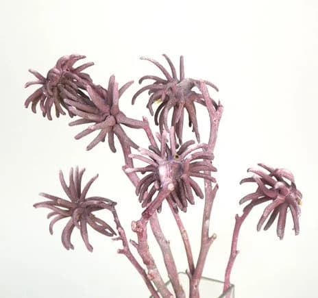 6PC Pink Frosted Eucalyptus Tree/Curly Twigs/Branches/Centerpiece decor/Decoration Branches/Gold Branches/Glitter Branches/Silver Branches
