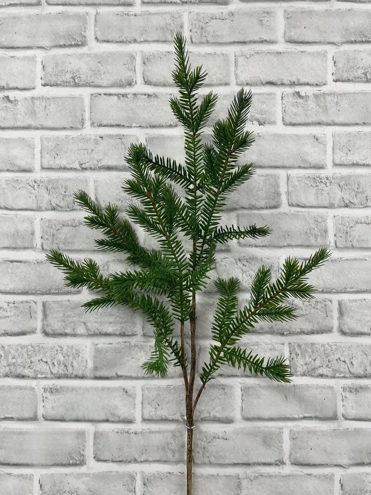 39" Fresh Touch Norway Spruce Spray, Artificial Christmas Greenery, Real Touch Winter Pine Branch, Extra Tall Holiday Stem, Tree Filler