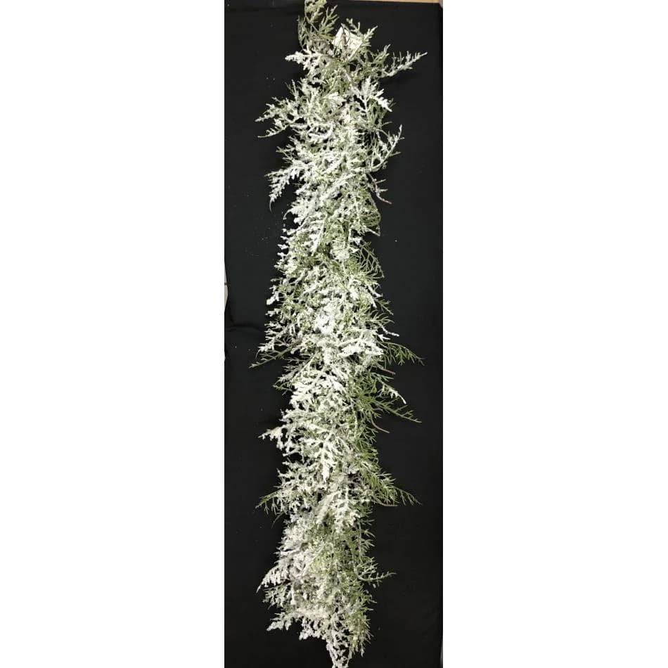 3FT Snowy Garland/Garlands/Wedding Centerpieces/Home Decor/Faux Vines/Silk Vines/Garlands