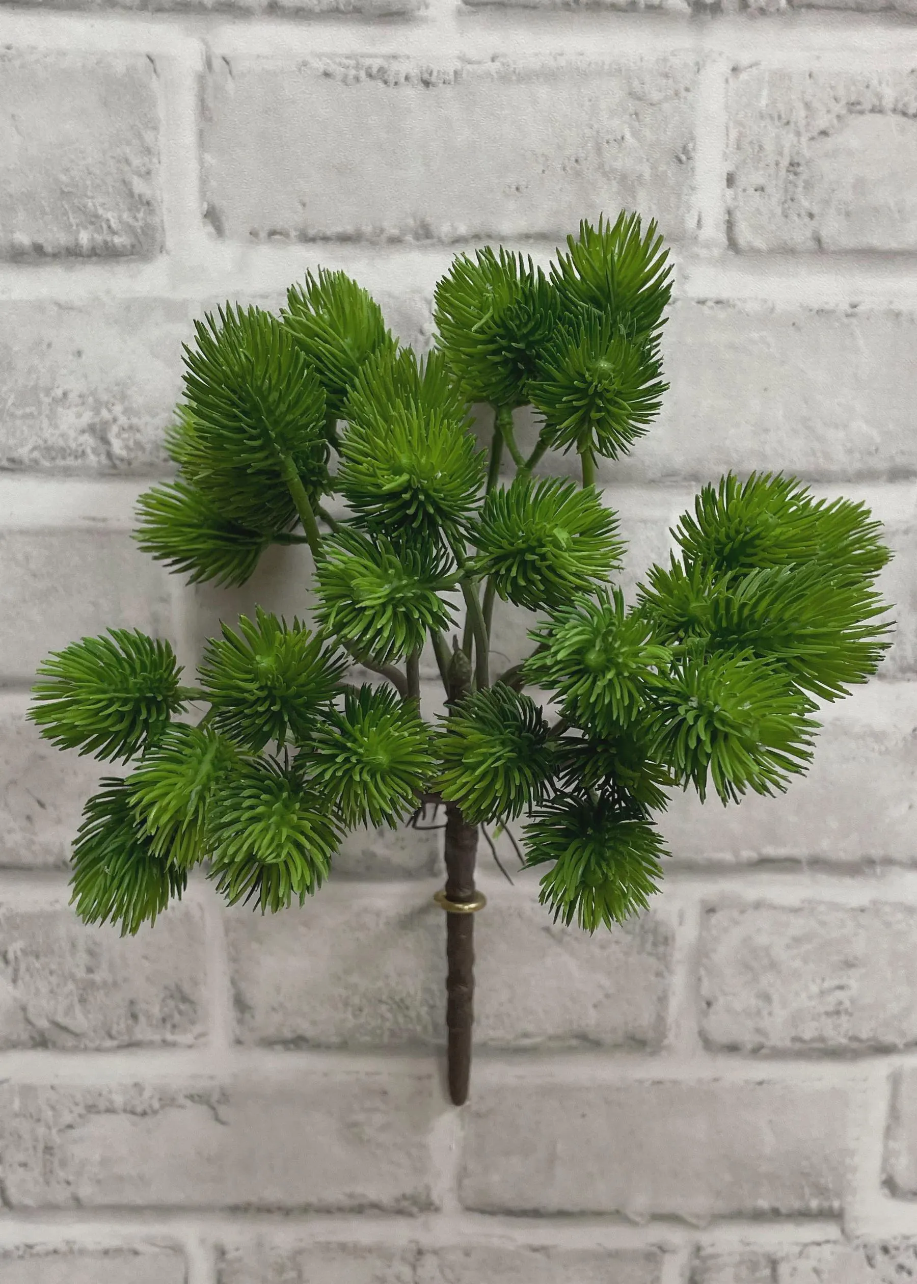 11.5" Green Thistle Bush/Garland/Artificial Greenery/Holiday Decor/Christmas Decor/Seasonal/Long Garland/Dark Green