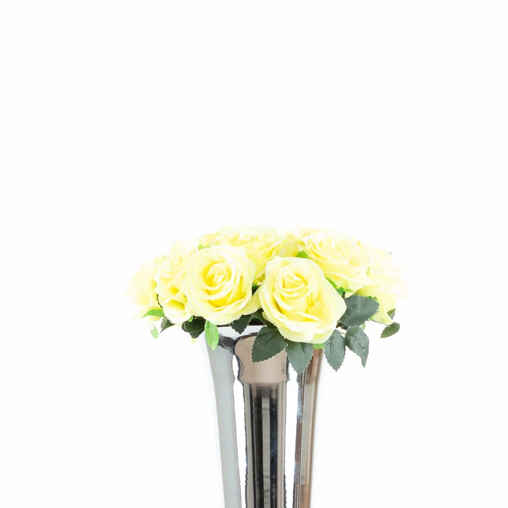 Yellow Rose Flower Bouquet/Faux Flowers/Mutiple sizes/Aisle decor/ Centerpiece/Home Decor/Yellow Flowers/Roses