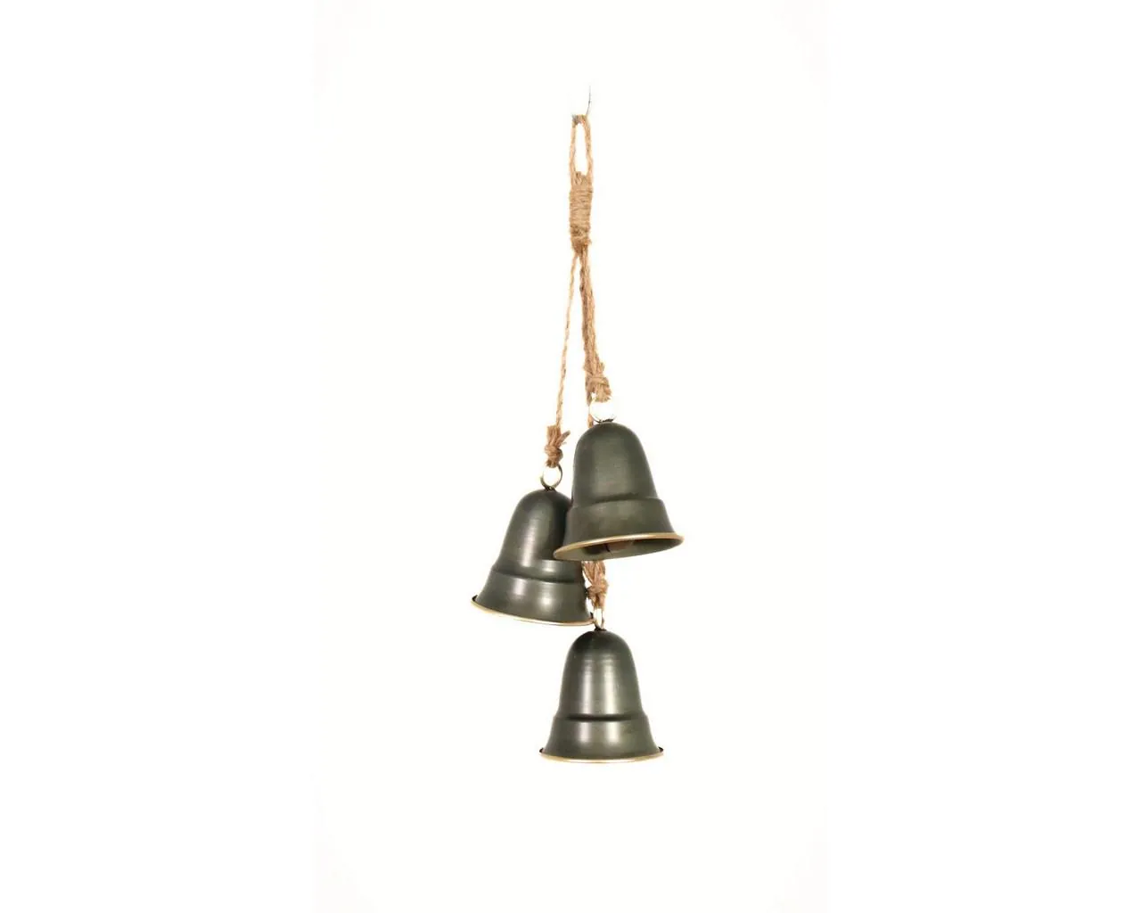 21" Green & Gold Metal Bells/Christmas Tree Ornament/Tree Topper/Ornaments/Tree Decoration/Xmas Decor/Xmas Tree Decor/Holiday Season