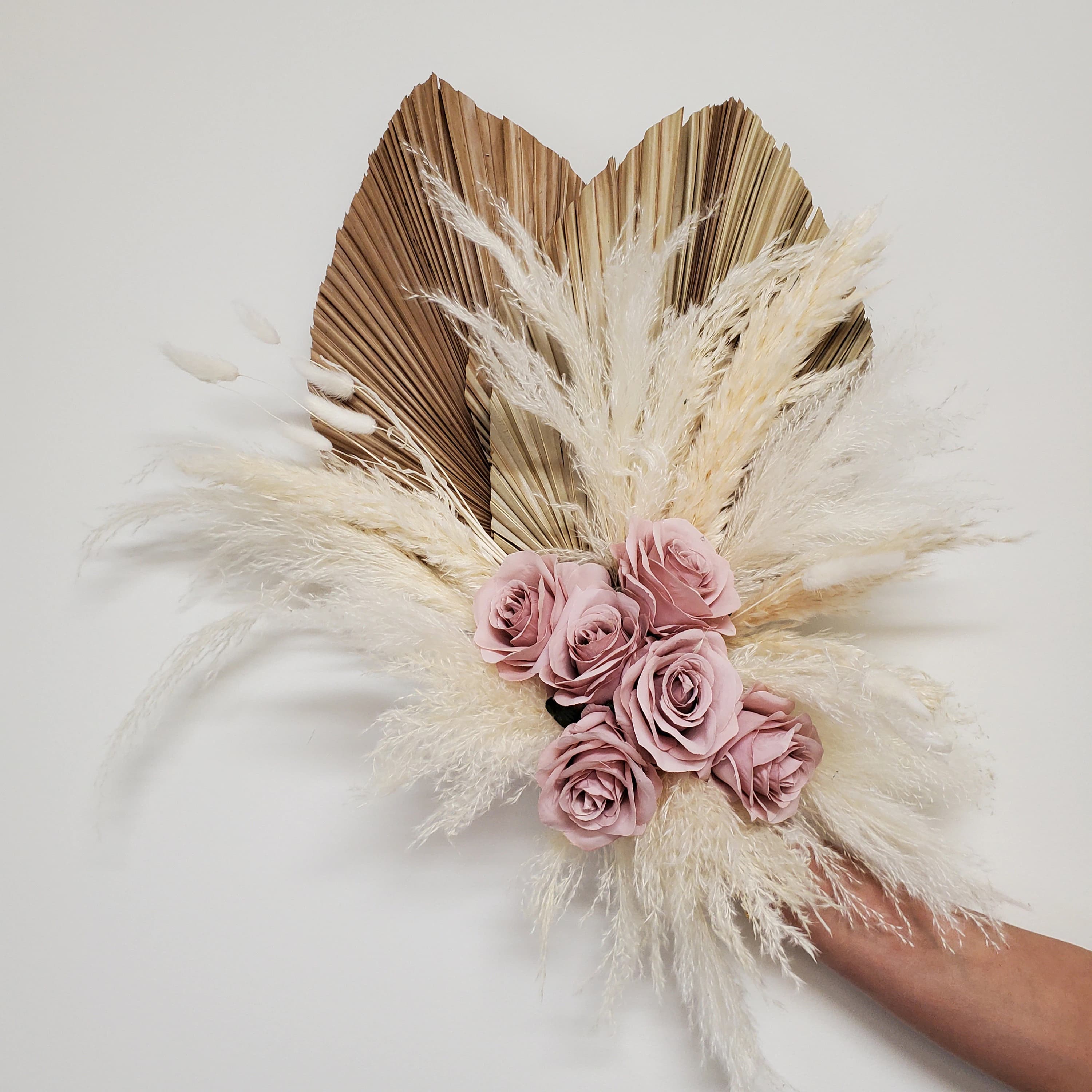 Large Floral & Pampas Arrangement/Arch Decor/Pampas Decor/Dried Pampas/Pampas Bouquet Decor/Boho Pampas/Bouquet/Bunny Tails