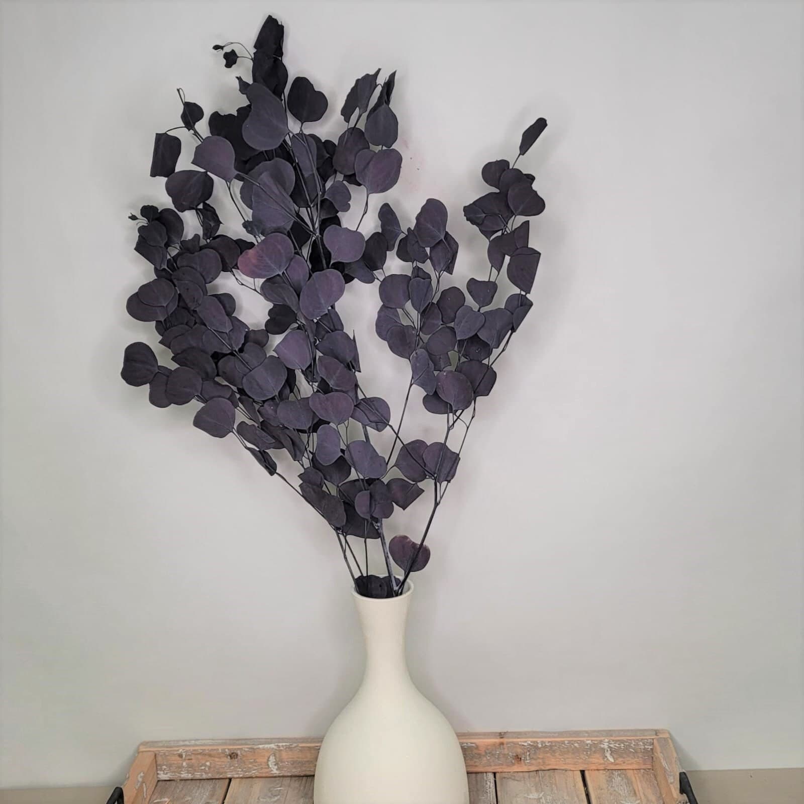 Purple Round Eucalyptus/Sprays/Faux Spray/Holiday Decor/Fall Decor/Table Decor/Home Decor/Holiday Decor/Indoor Decor/Bleached Eucalyptus