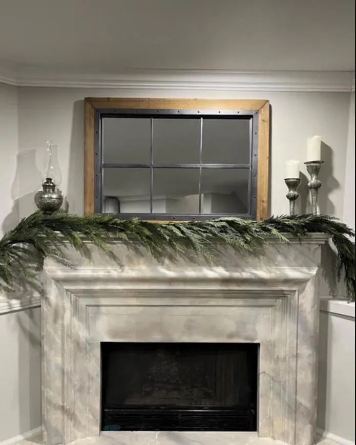 110" Fresh Touch Dark Green Sequoia Cypress Banister Garland /Garlands/Wedding Centerpieces/Home Decor/Faux Vines/Silk Vines/Garlands