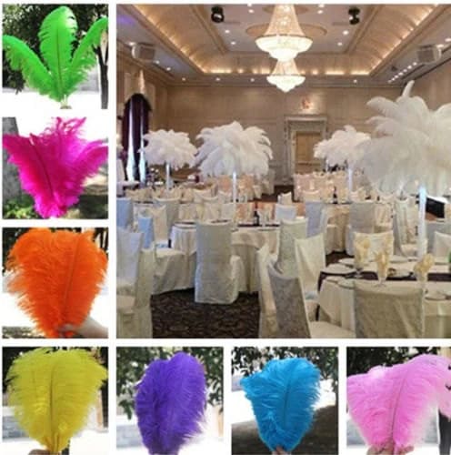 100 pcs 8"-16" Wholesale beautiful ostrich feathers for Centerpieces Wedding/centrepieces