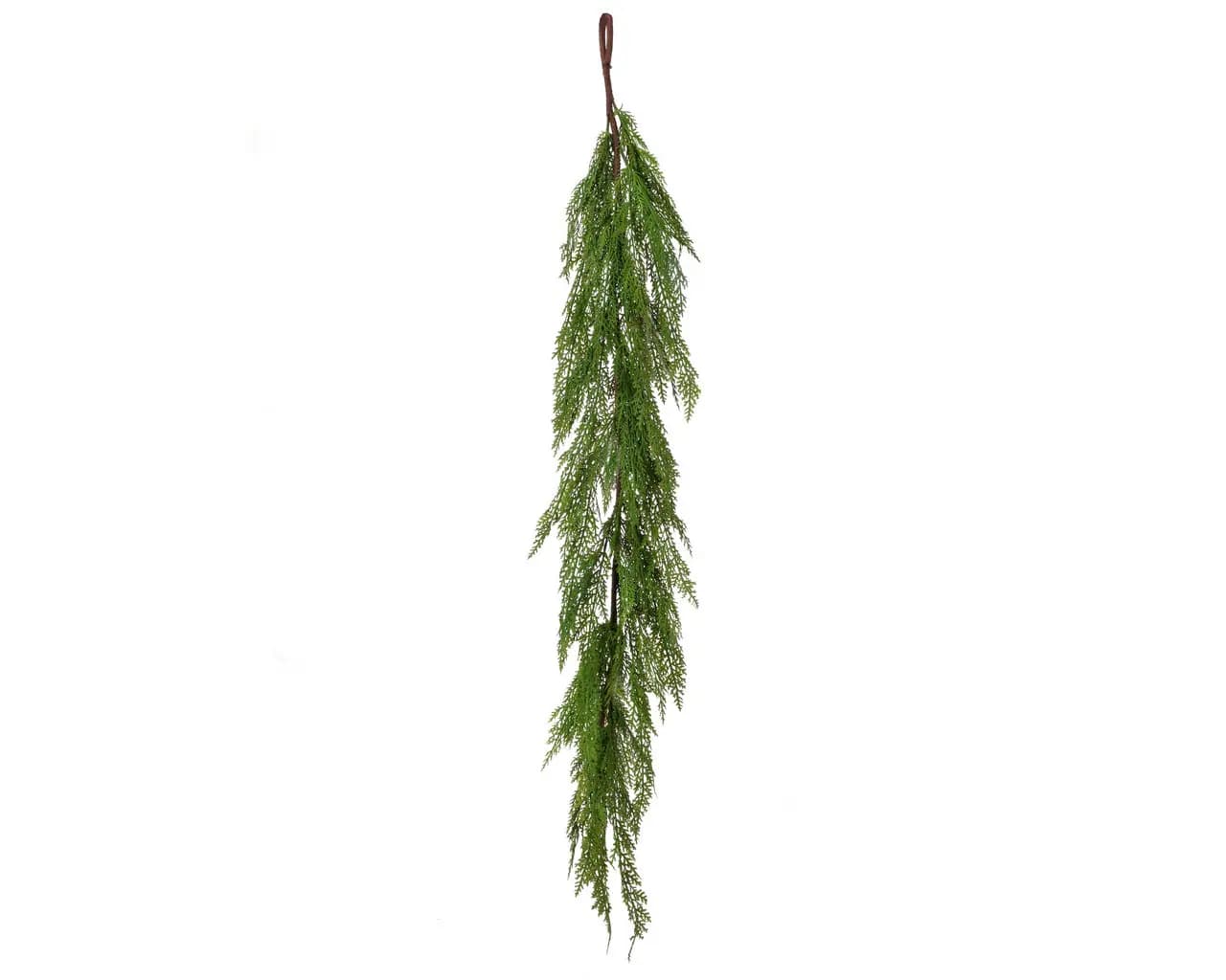 4FT Real Touch Lebanon Cedar Garland/Garland/Artificial Greenery/Holiday Decor/Christmas Decor/Seasonal/Long Garland/Dark Green