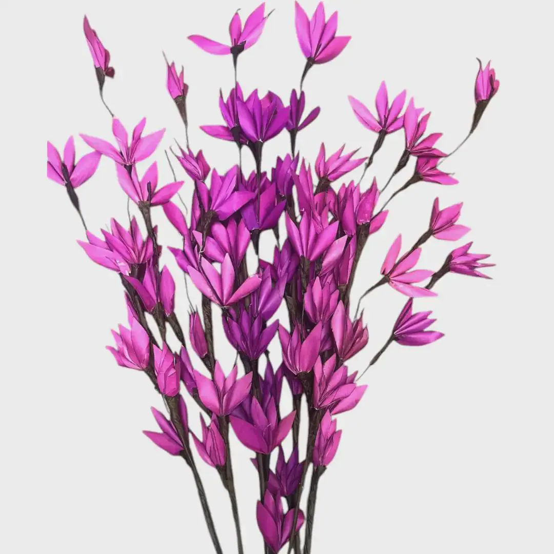 32" Fuschia Palm Peacock Flowers/Floral Spray/Florals/ Wedding/Greenery Bushel/Outdoor Wedding Greenery/Centerpiece Decor/Faux Flowers/