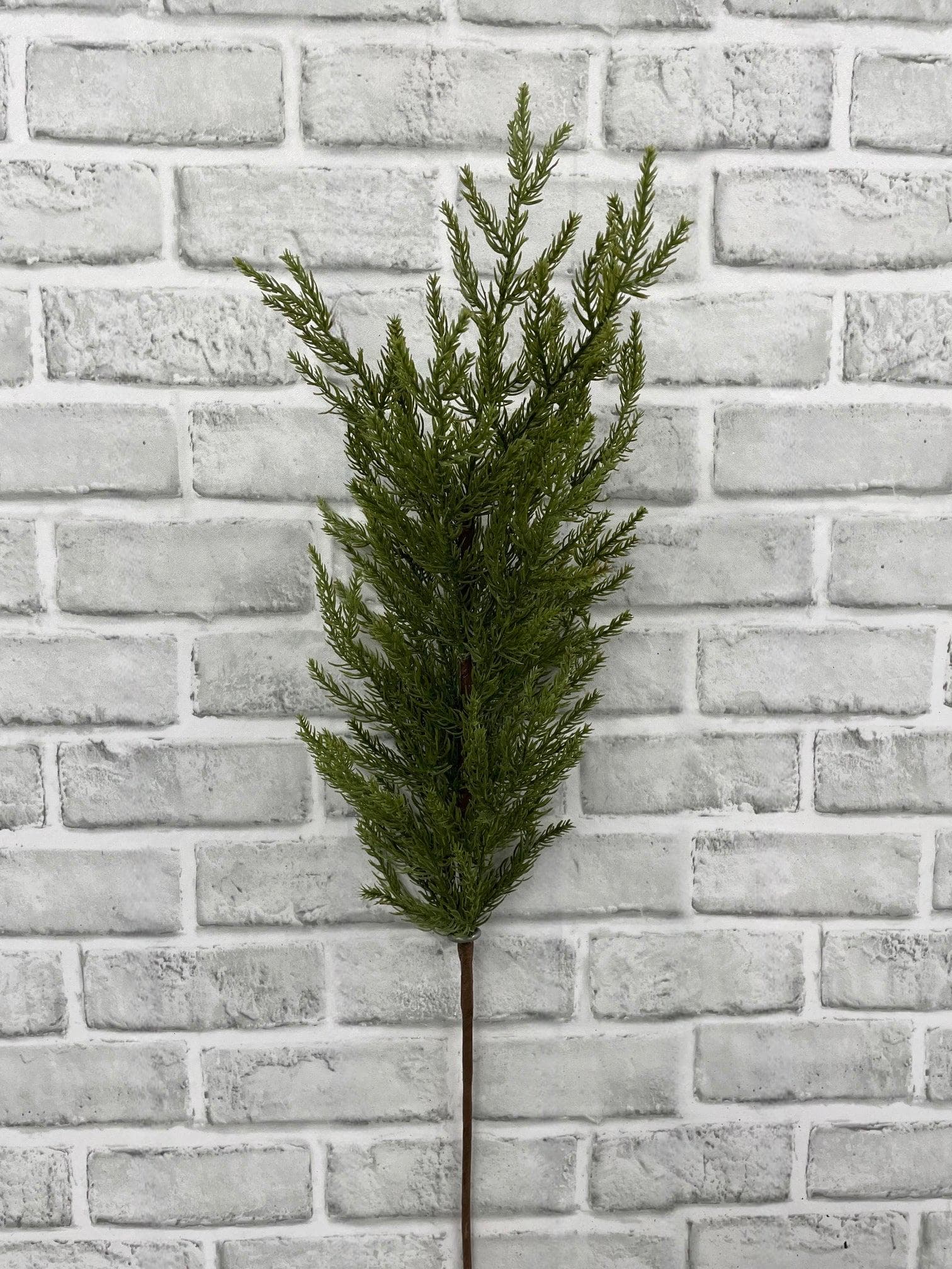 34in Real Touch Monterey Cypress Spray, Faux Winter Cypress Branch, Christmas Greenery Tall Floral Stem, Luxury Large Evergreen Vase Filler