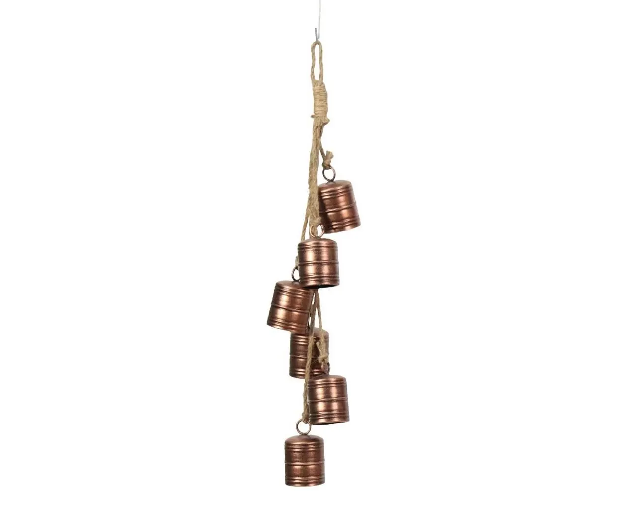 26" Vintage Copper Can Bells on Rope/Christmas Tree Ornament/Tree Topper/Ornaments/Tree Decoration/Xmas Decor/Xmas Tree Decor/Holiday Season