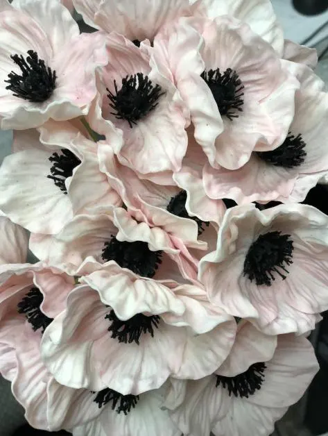 12" Poppy Black Eye Susan Bush/Violet Rose Bush/Faux Flowers/Mutiple sizes/Aisle decor/ Centerpiece/Home Decor/Yellow Flowers/Roses
