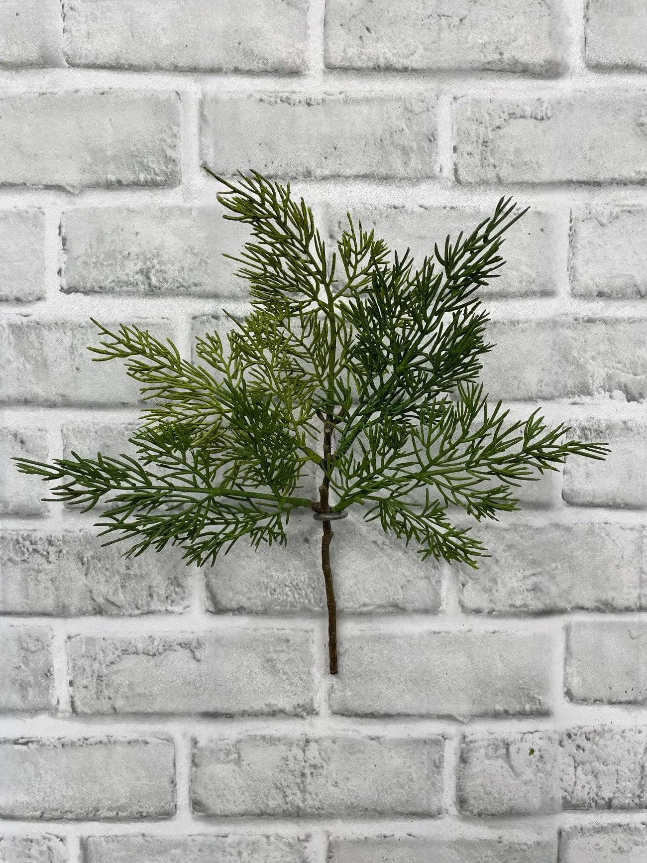 12" Real Touch Red Cedar Pick 12pc Pack, Faux Western Cedar Greenery Stem, Christmas Tree Floral Choice, Luxury Winter Craft Bouquet Supply