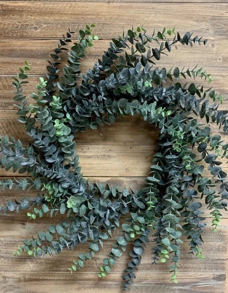 30" Blue Green Eucalyptus Wreath/Green Artificial Wreath/Natural Looking Wreath/Outdoor Wreath/Green Outdoor Wreath/Xmas Deco