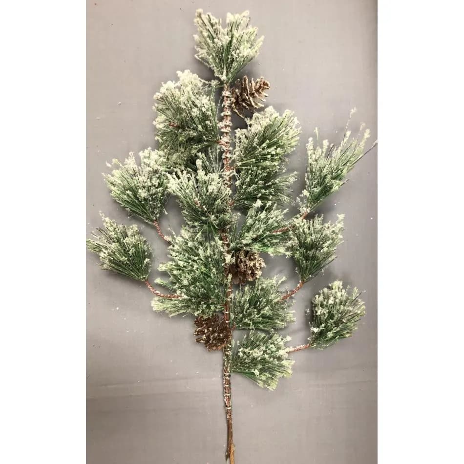 21" Snowy Pinecone Spray/Sprays/Wedding Decor/Holiday Decor/Fall Decor/Table Decor/Cedar Spray/Natural Spray/DIY Craft/Holiday DIY