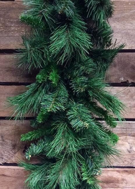 9FT Mixed Pine Garland/Garland/Artificial Greenery/Holiday Decor/Christmas Decor/Seasonal Decor/Long Garland/Dark Green Garland