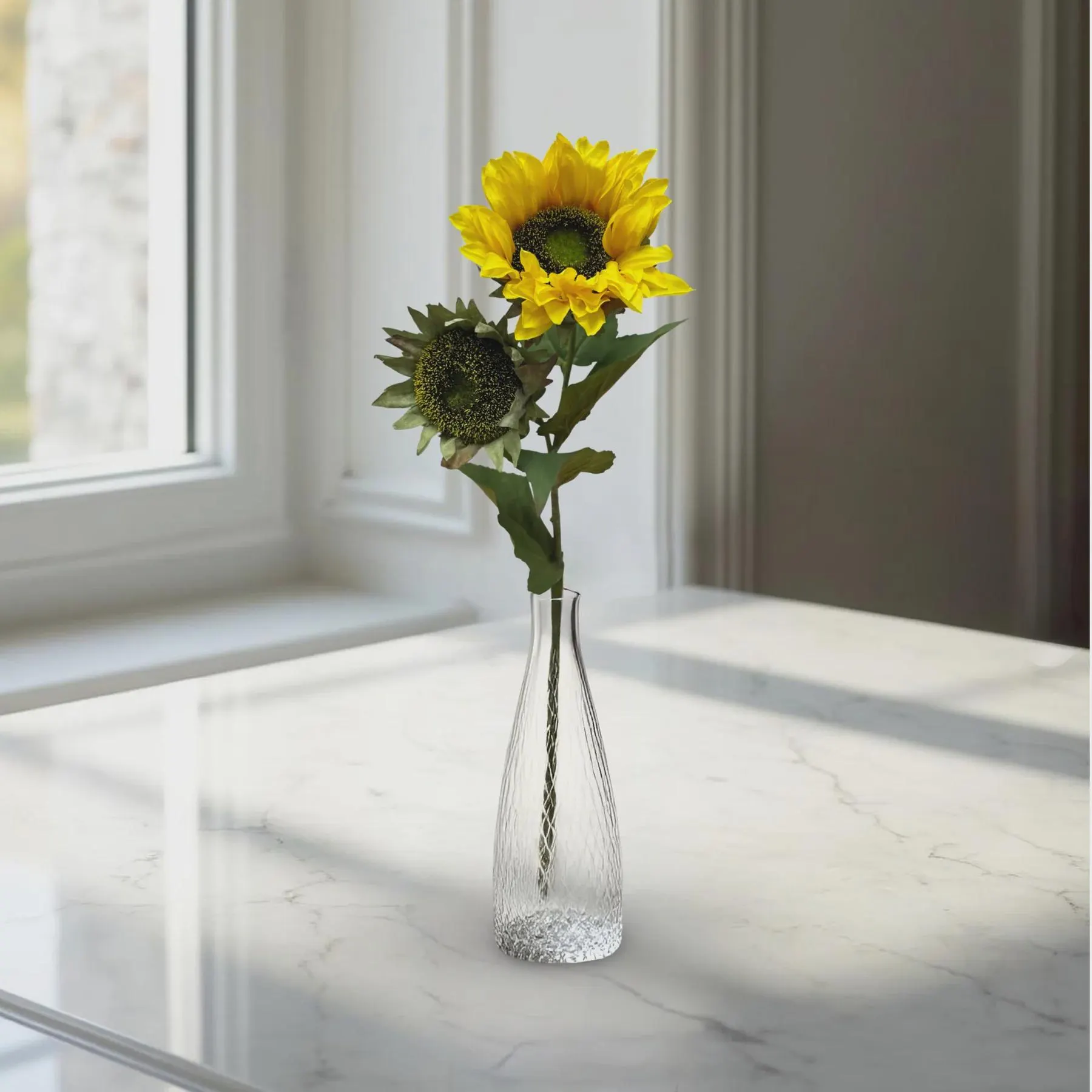 27" Yellow Sunflower Spray/Artificial Greenery/Holiday Decor/Christmas Decor/Seasonal/Long Garland