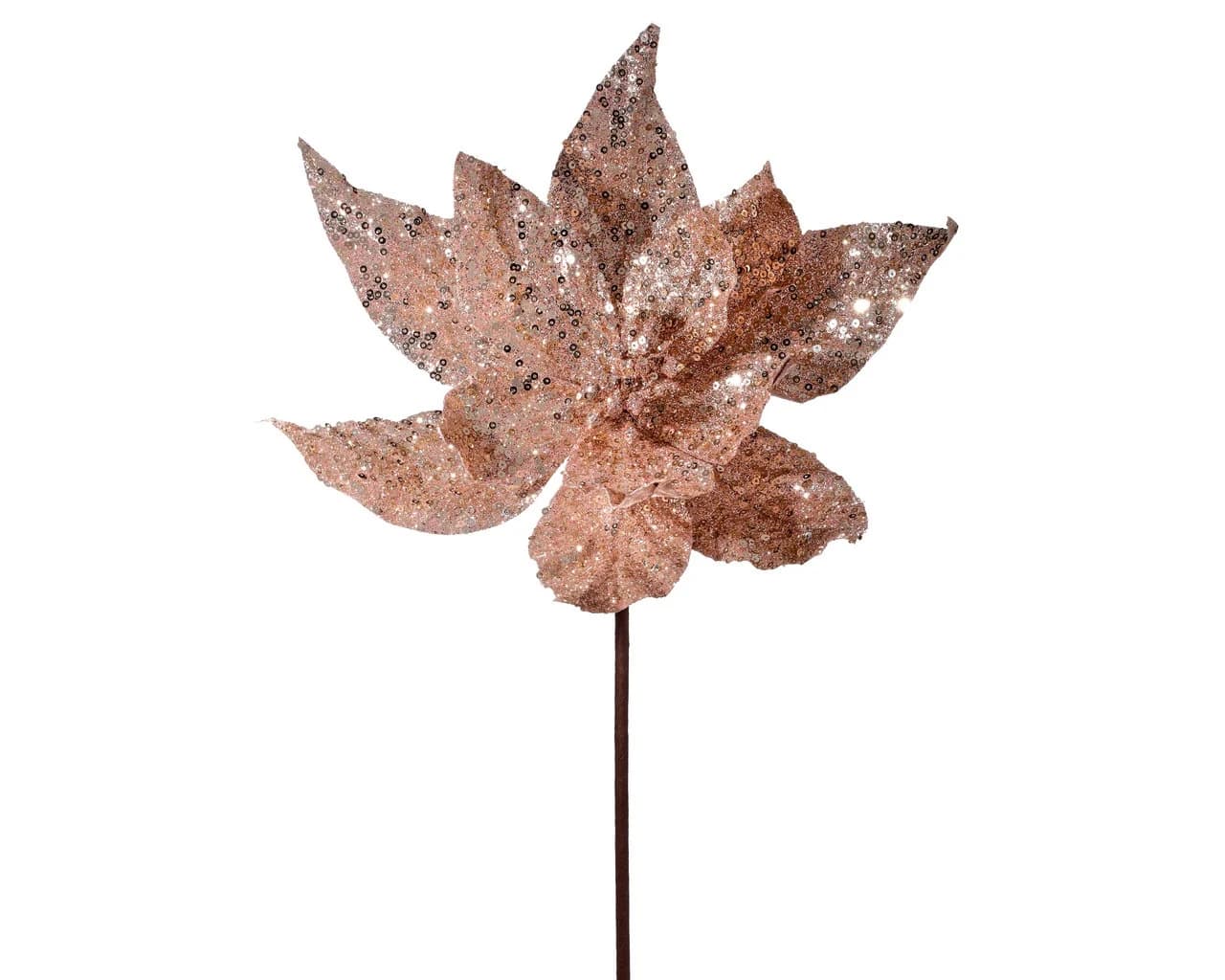24" Blush Pink Glitter Poinsettia/Holiday Decor/Christmas Decorations/Poinsettia Flowers/Christmas Season Decor