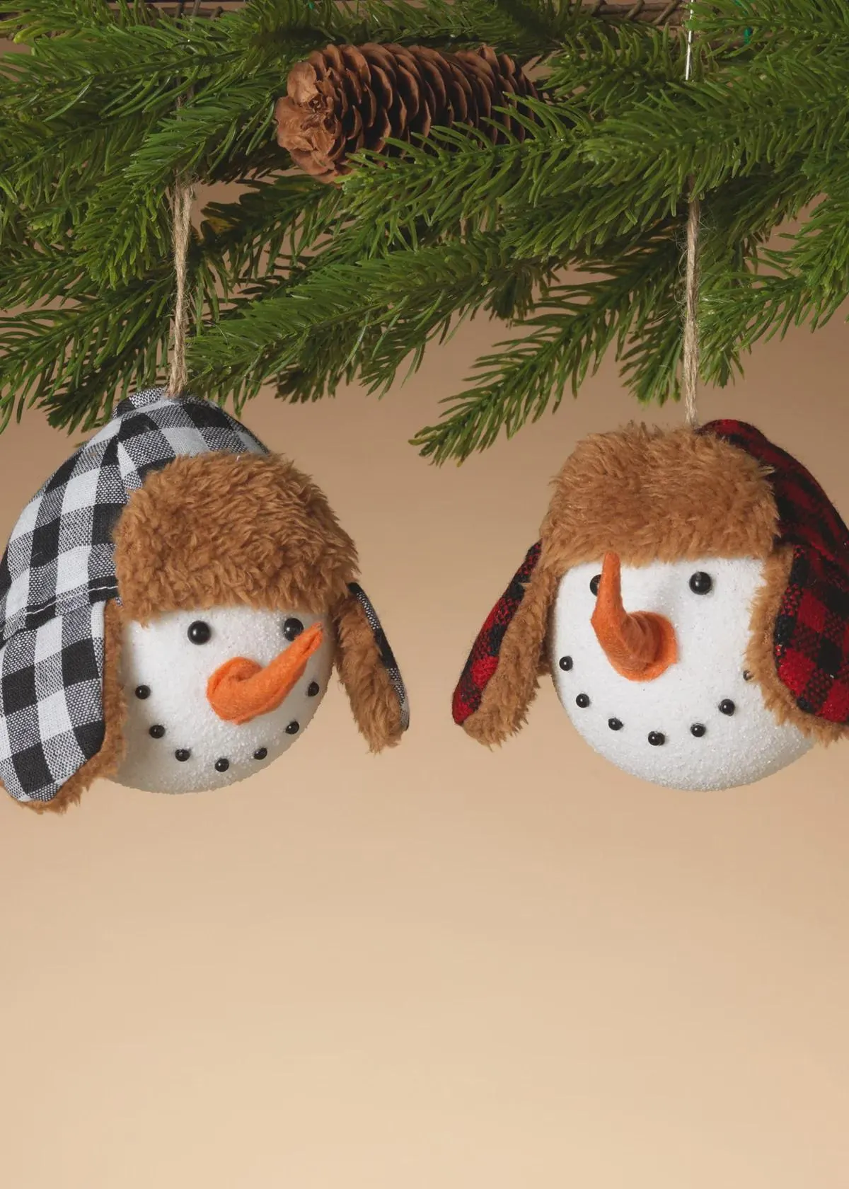 Set of 2- Holiday Snowman Ornament/Christmas Tree Ornaments/Tree Topper/Ornaments/Tree Decorations/Xmas Decor/Xmas Tree Decor/Holiday Season