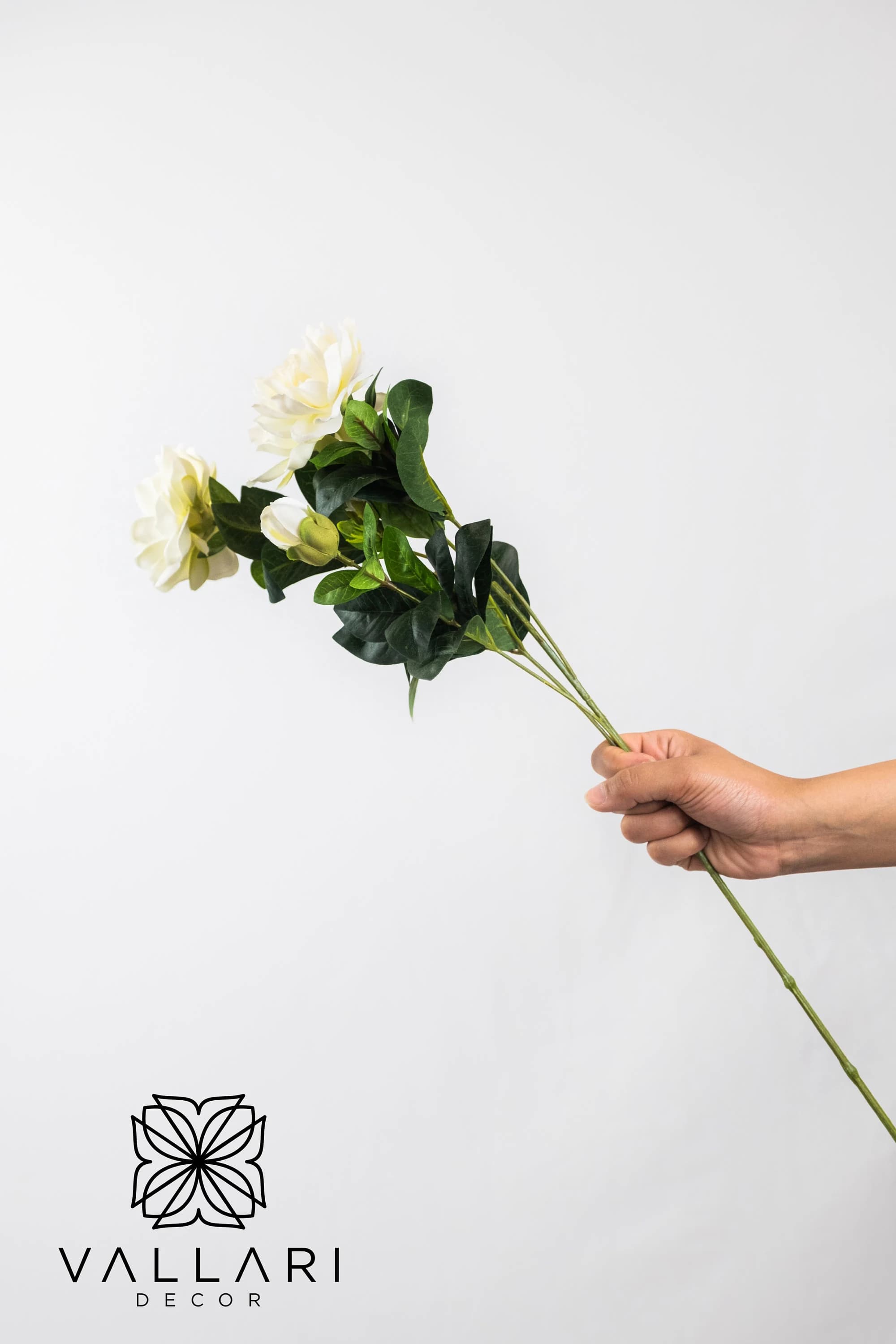 30" WHITE GARDENIA STEM/ Floral Wedding/Greenery/Wedding Centerpieces/Home Decor/Faux Vines/Silk Vines/Garlands