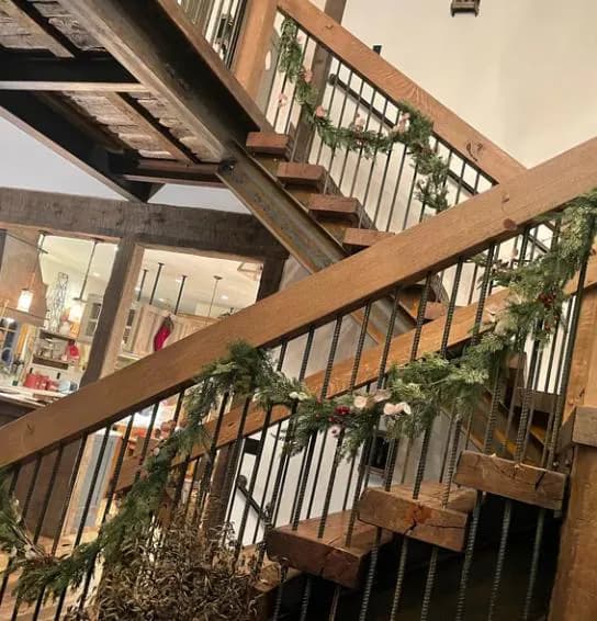 10ft-20ft Bannister Real Touch Cedar and Hemlock Garland/Vines For Wedding/Garlands/Staircase garlands/Christmas garlands/HolidayGarland