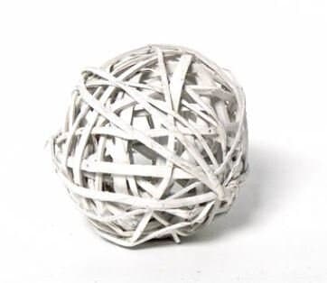 6" WHITEWASH KAMBOI BALL /Natural Vine Ball/Decorative Balls/Rustic Decor Ideas/Wicker Decoration/Rustic Table Decor/Rustic decor/Vine balls