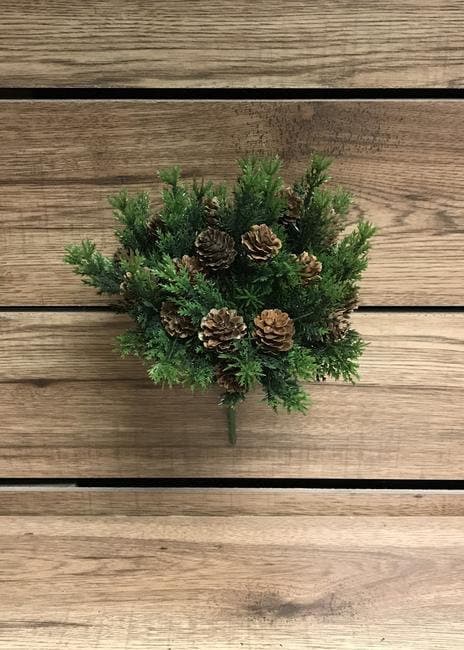 12" Cone and Grass Bush/Seasonal Decor/Natural Decor/Artificial Decor/Winter Decor/Holiday Decor/Event Decor/Table Decor/Wedding Decor