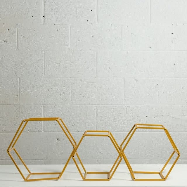 Hexagonal Geometric Stand Terrarium/ Glass-less Terrarium Frame/ Geometric Triangle/ Wedding Table Decor/ Terrarium Gift