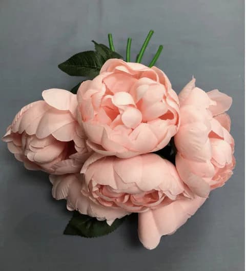 Pink Rose Bushel 6pc /Pink/Wedding Centerpieces/Home Decor/Faux Flowers/Silk Flowers/Flower Bouquet