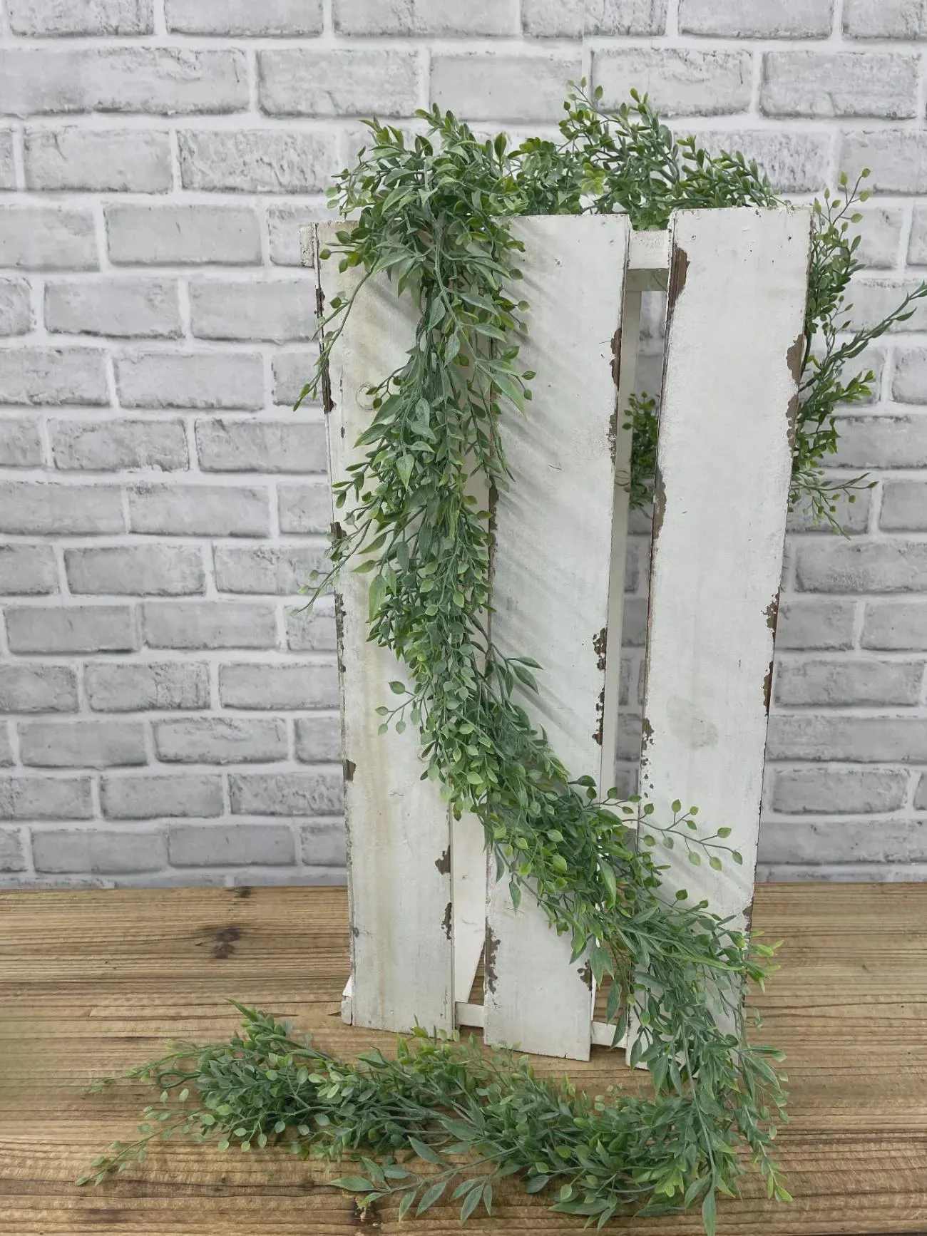 72" Green Smilax Mixed Garland, 6ft Faux Greenery Vine, Smilax Table Runner, Wedding Decor, Modern Farmhouse Mantle, Fresh Touch Foliage