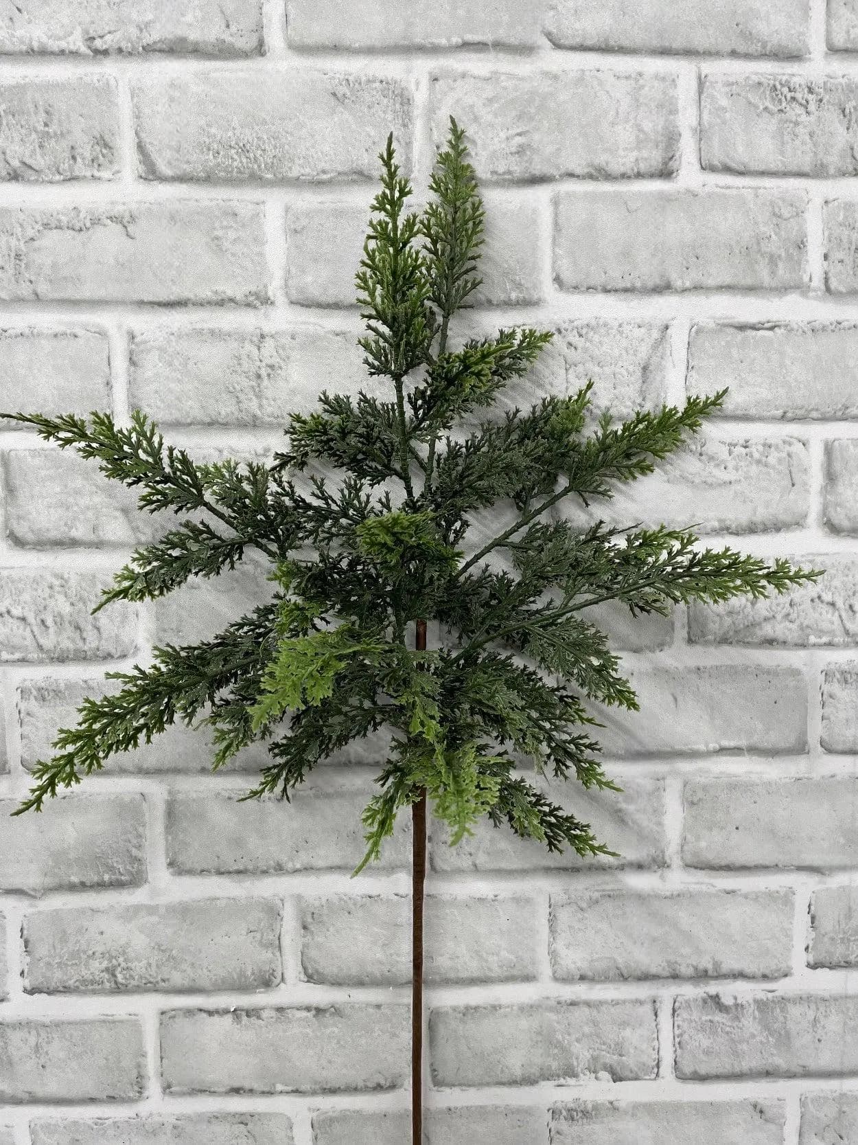 24" Fresh Touch Eastern Red Cedar Branch, Faux Christmas Greenery, Real Touch Winter Cedar Spray, Holiday Florals, Christmas Tree Filler