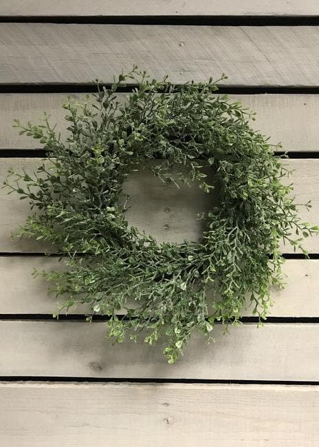 15" Glittered Eucalyptus Wreath/Green Artificial Wreath/Green Wreath/Natural Looking Wreath/Outdoor Wreath/Green Outdoor Wreath/Green Leaf