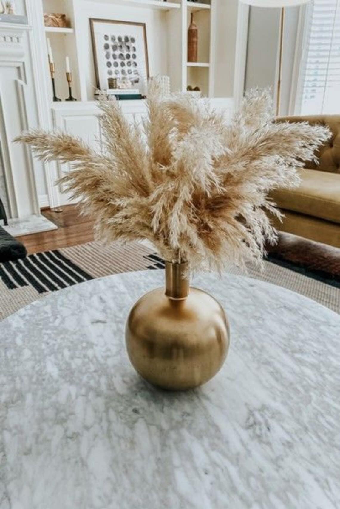 6-24pcs- 2.5ft 30" x Golden/Ivory/Cream Pampas Grass/Pampas Bundle/Home DecorWedding Decor/Brown Pampas/ Ivory Pampas/ Natural Pampas